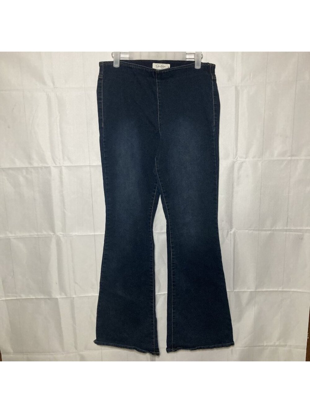 Jessica Simpson Jeans Womens Size 29 Dark Blue Flare Pull On High Rise